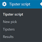 Tipster menu